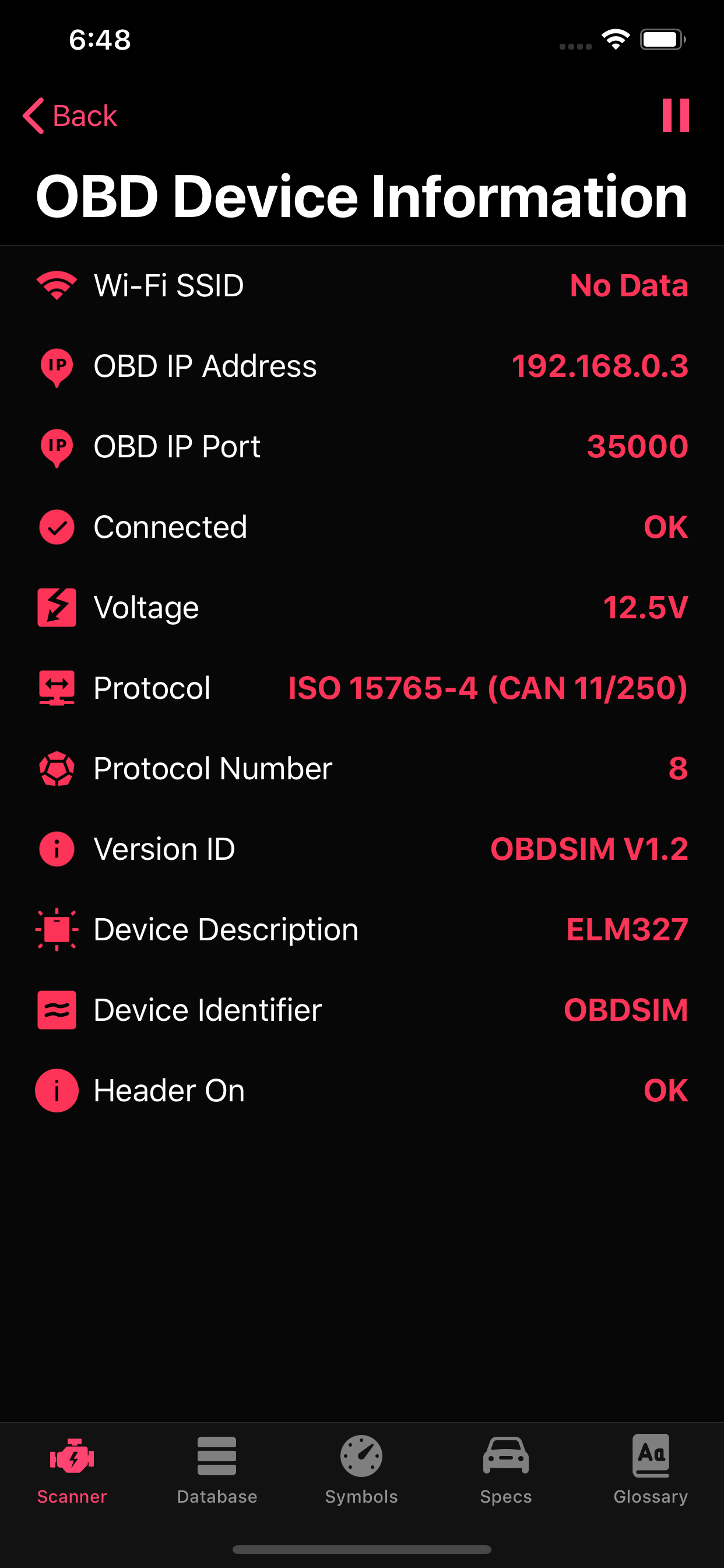 KIA OBD App screenshot 19