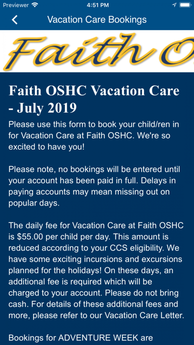 Screenshot #3 pour Faith Lutheran College OSHC