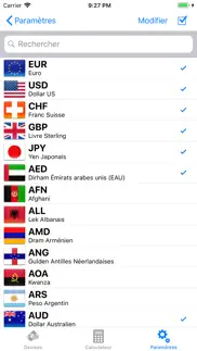 convertisseur des devises iPhone Captures Décran 2