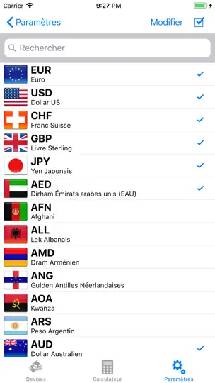 Capture d'écran de Convertisseur Des Devises sur iPhone 2