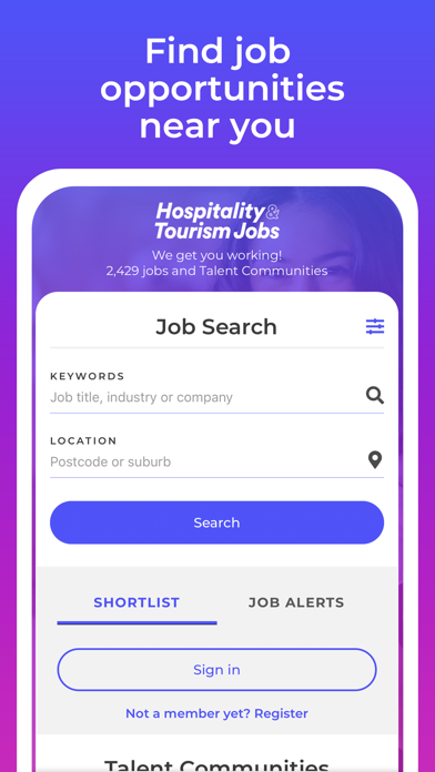 Hospitality & Tourism Jobs Screenshot