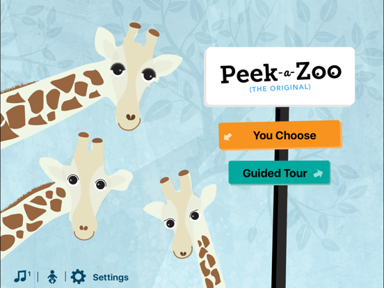 Animals Sounds: Peek-a-Zoo iPad screenshot 1 - Education app