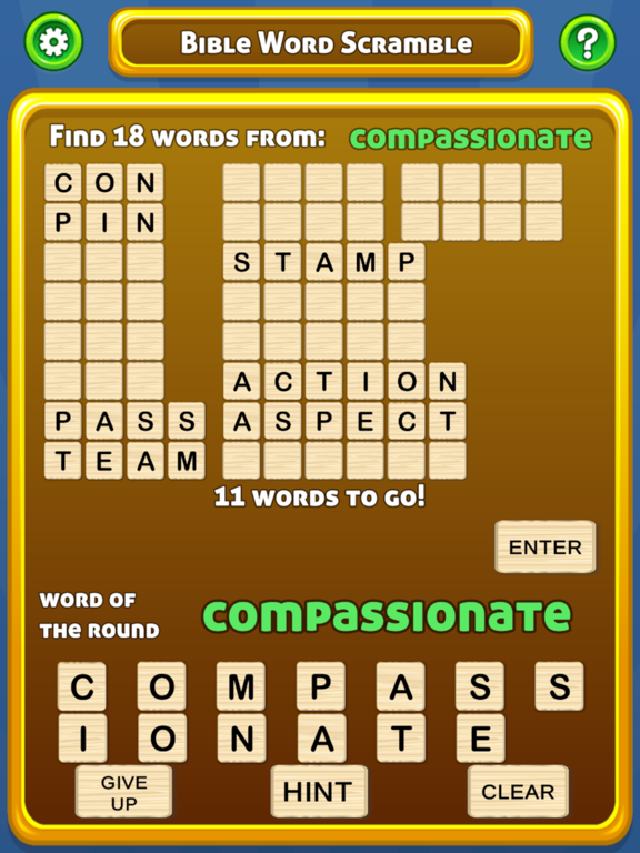 Bible Word Scramble