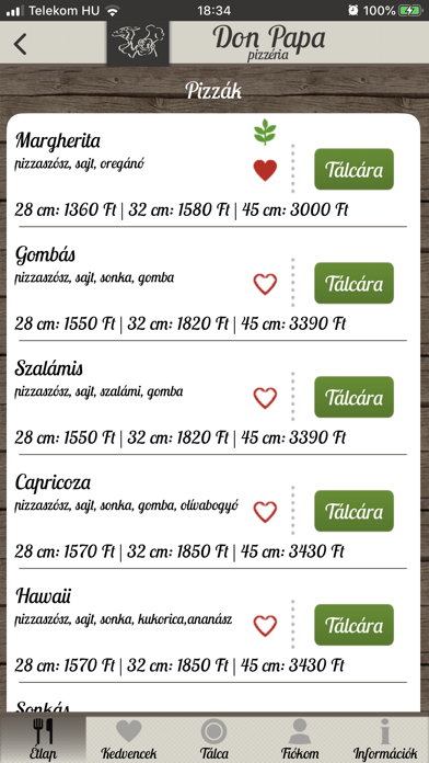 Screenshot #2 pour Don Papa Pizzéria és Étterem