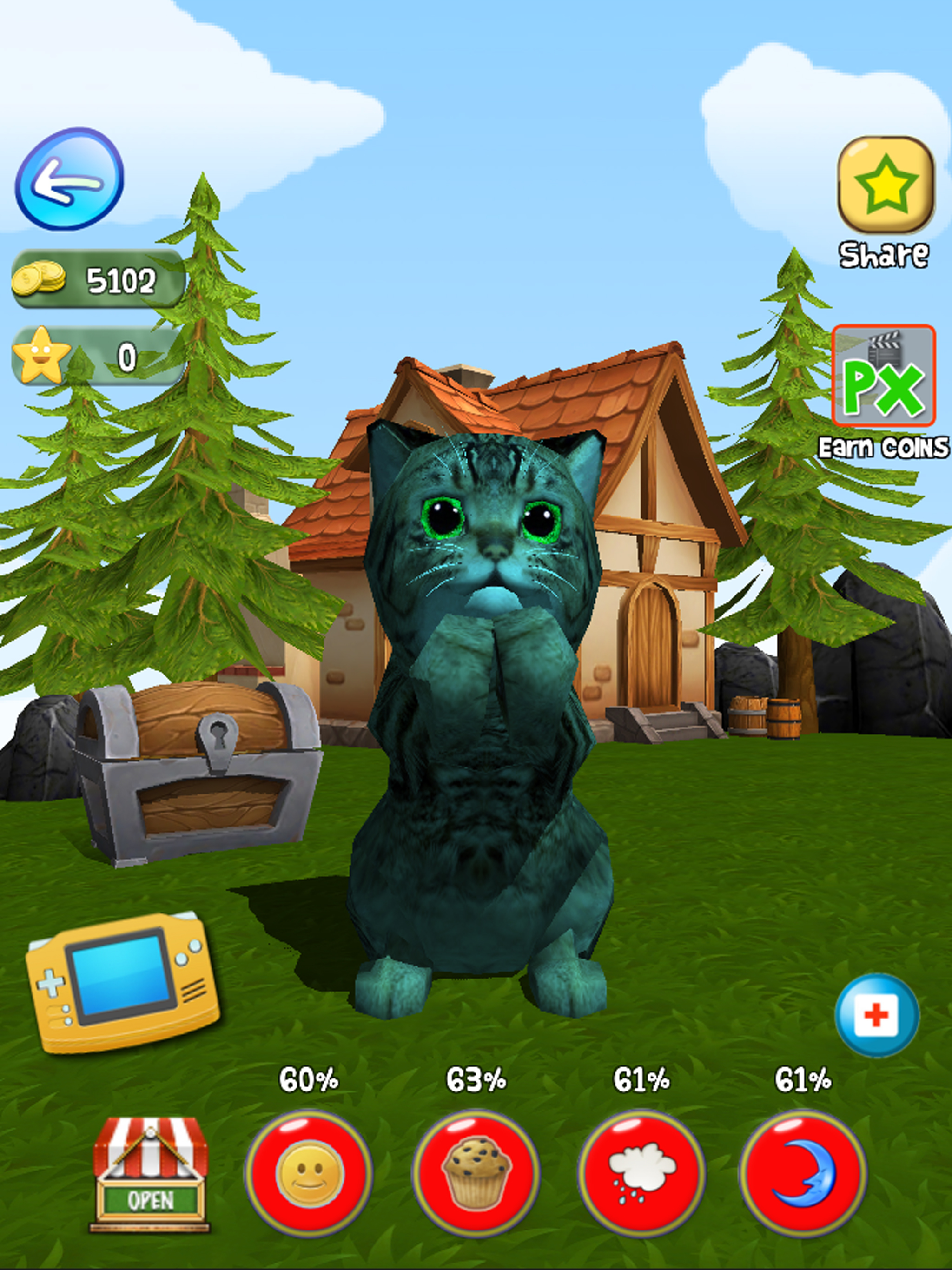Colored Kittens, unique pet