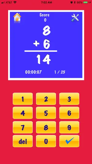 My Math Flash Cards App screenshot 1