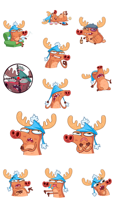 Screenshot #1 pour Crazy Deer Stickers