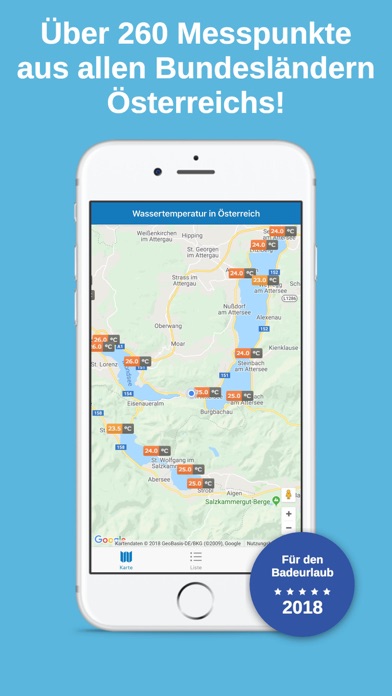 Screenshot #2 pour Badetemperaturen in Österreich