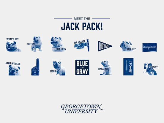 Georgetown Stickers iPad screenshot 5 - Stickers app