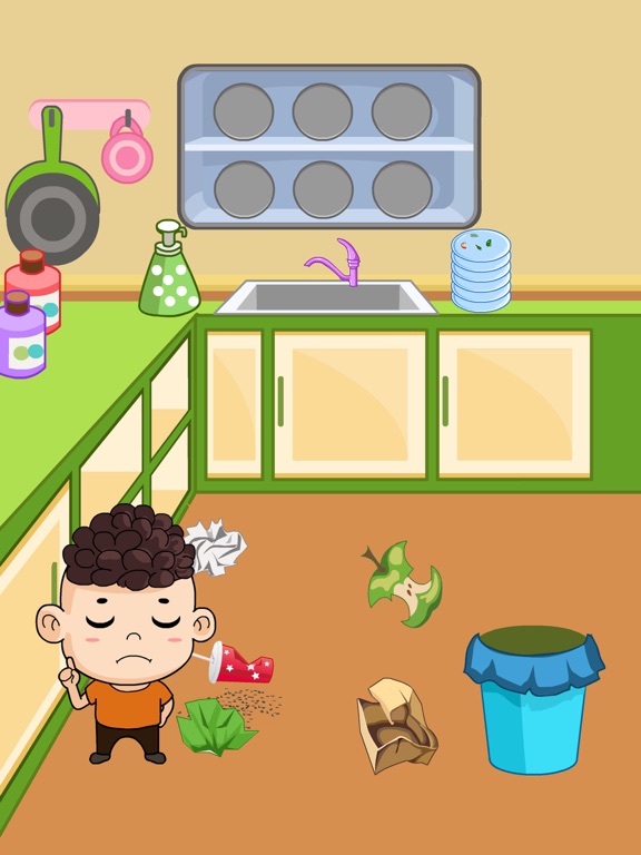 乐乐爱干净-乐乐爱洗碗-乐乐整理房间 iPad screenshot