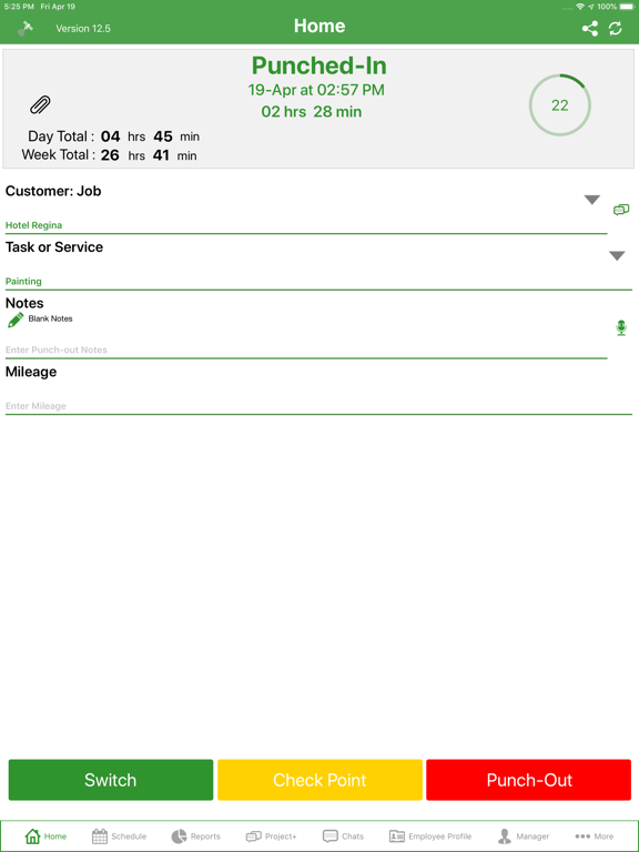 Screenshot #5 pour Timesheet Mobile™