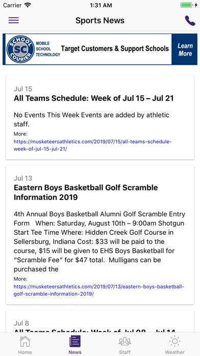 Eastern HS Athletics - Indiana screenshot 3