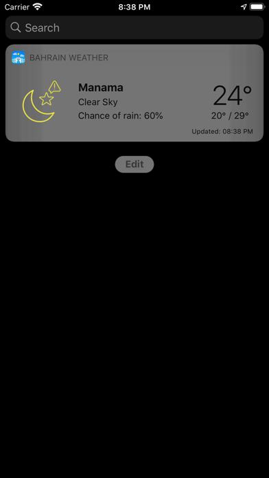 Bahrain Weather Screenshot