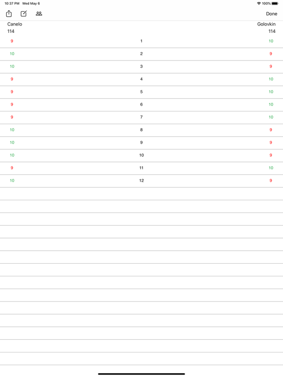 Screenshot #5 pour Fight Score (Boxing Scorecard)