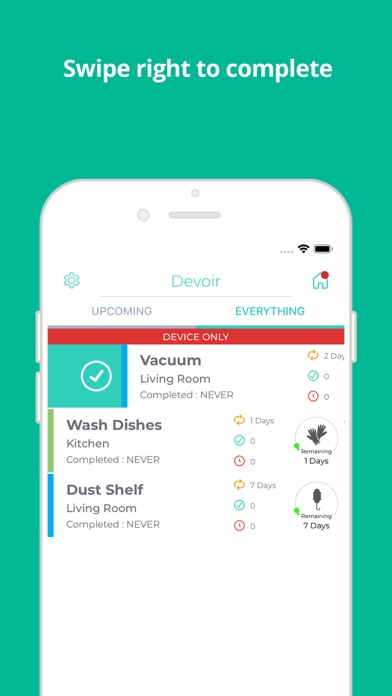 Devoir - Simple Chore Manager iPhone screenshot 4 - Productivity app
