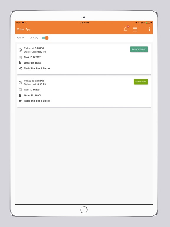 Screenshot #6 pour Online Restaurants Driver App
