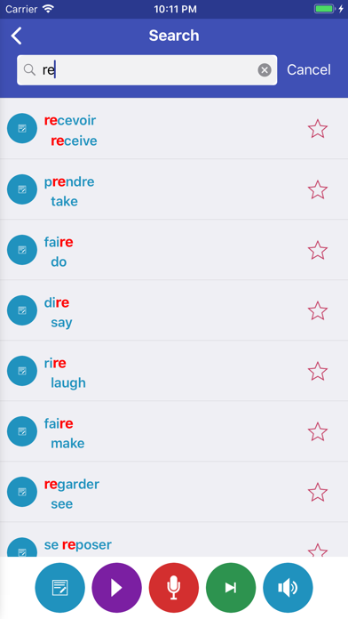 Screenshot 4 of Learn French Daily App