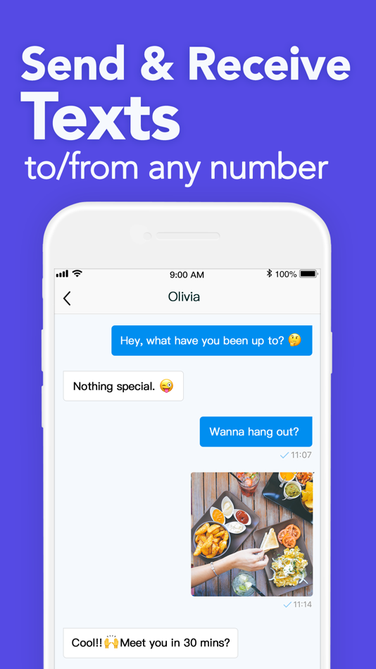 #3. TalkU: Unlimited Calls + Texts (iOS) By: Newtone Communications Inc