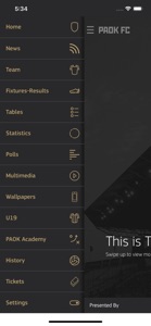 PAOK FC Official App screenshot #2 for iPhone
