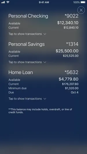 Dort Financial Mobile Banking screenshot 1