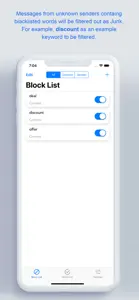 Spam SMS Filter screenshot #2 for iPhone