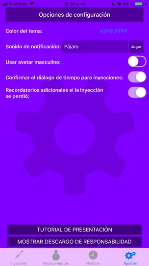 Captura de pantalla de Recordatorio De Medicación en iPhone 6