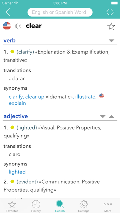 Screenshot #2 pour English Spanish Dictionary L.