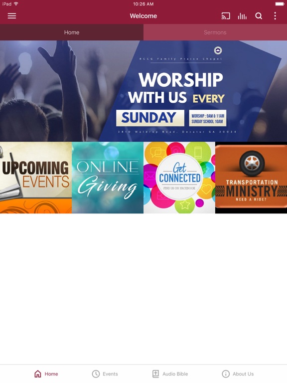 RCCG FPC iPad screenshot 1 - Lifestyle app