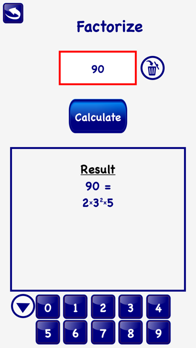 LCM GCD Prime Factor Math Screenshot