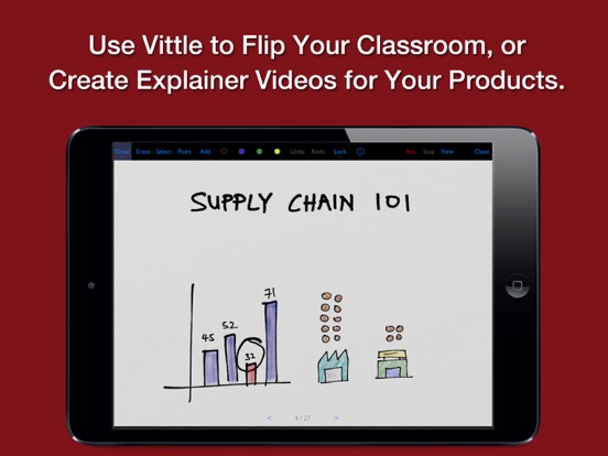 Screenshot #6 pour Vittle Pro Video Whiteboard