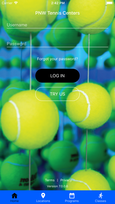 PNW Tennis Centers Screenshot
