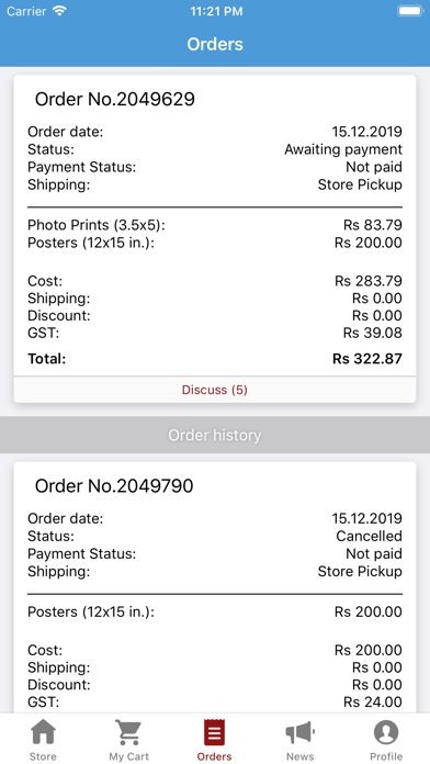 PrintBucket: Prints & Gifts iPhone screenshot
