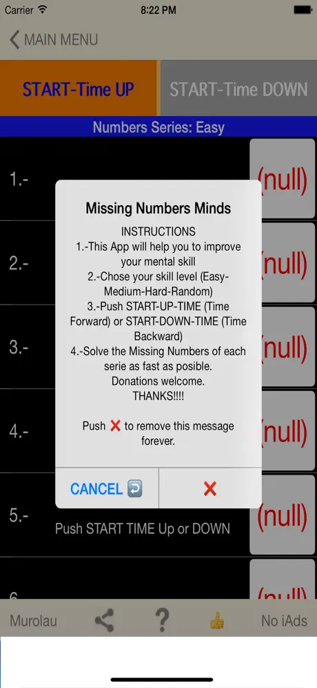 Missing Numbers Minds