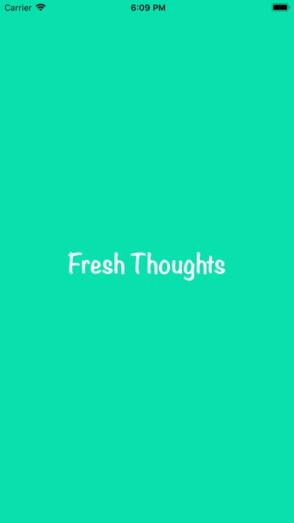Fresh Thoughts