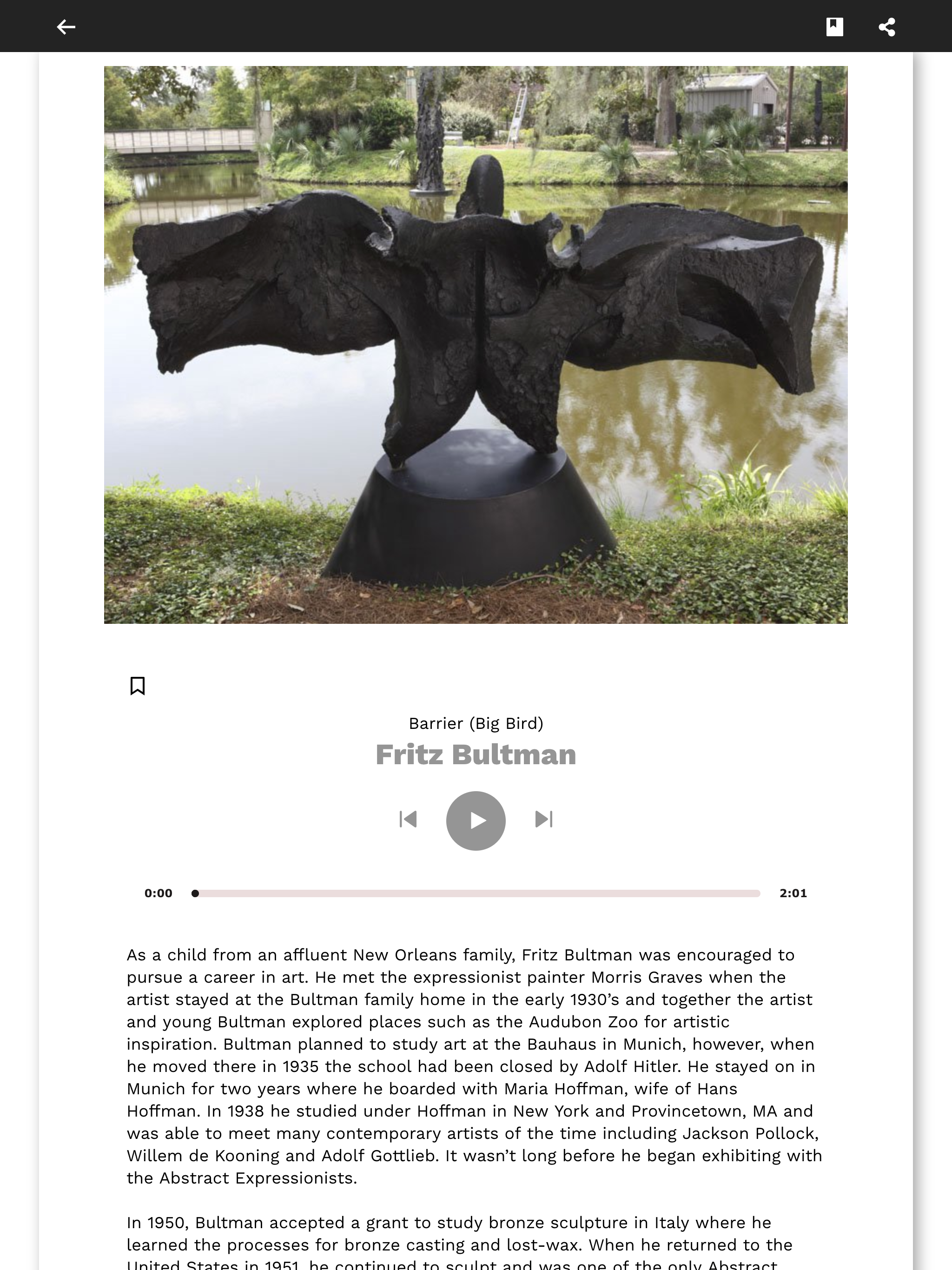 NOMA Besthoff Sculpture Garden