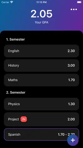 Game screenshot GradeCalc - GPA Calculator hack
