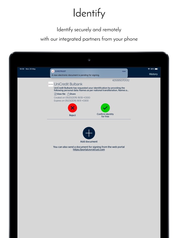 Evrotrust iPad screenshot 4 - Business app