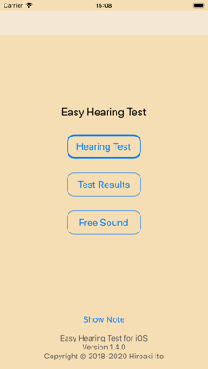 Easy Hearing Test screenshot 1