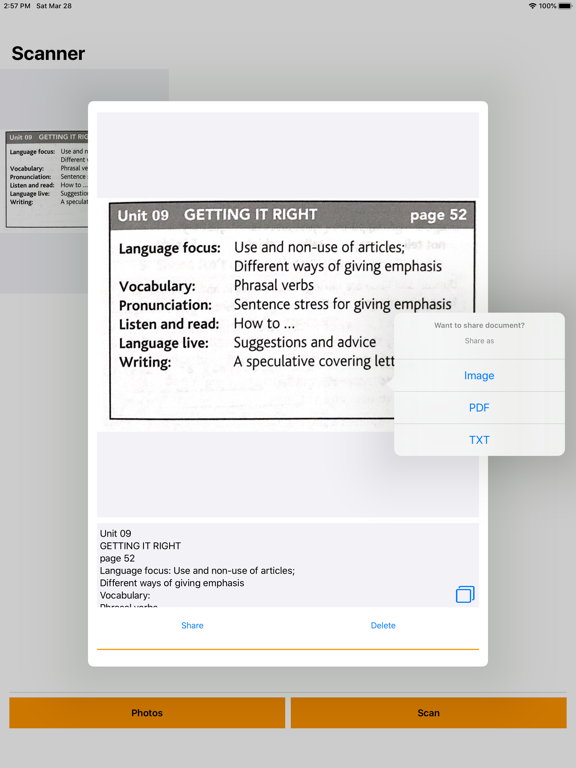 Doc.Scanner iPad screenshot 2 - Business app
