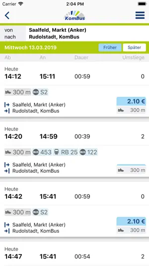 KomBus screenshot 2
