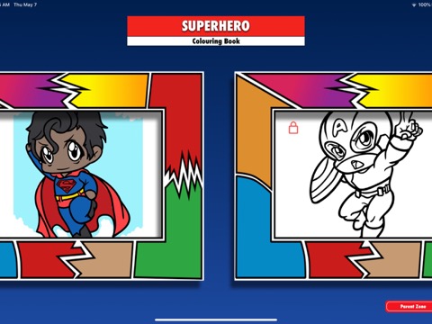 Colouring Superheroesのおすすめ画像2