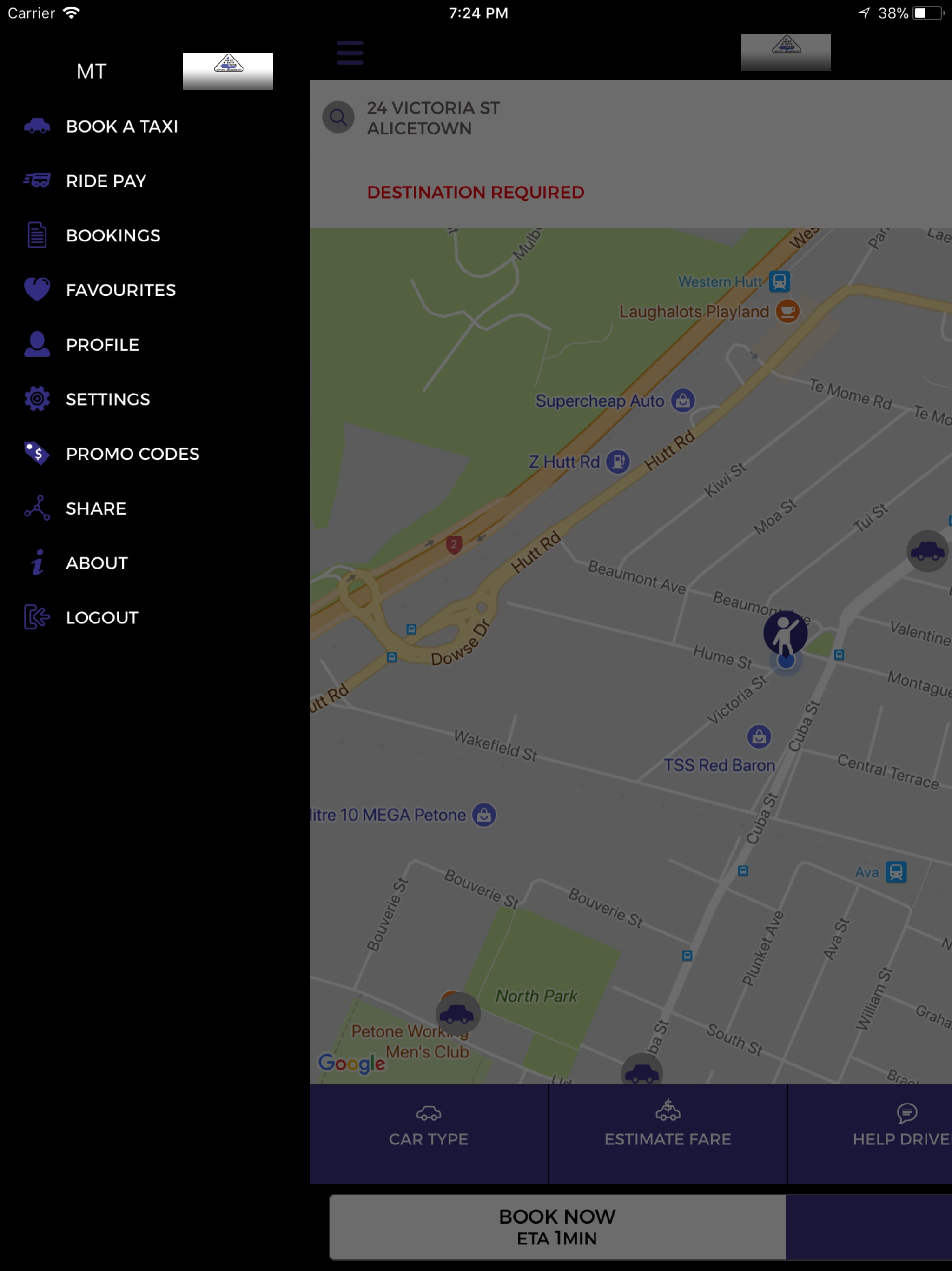 Hutt and City Taxis Wellington screenshot 7