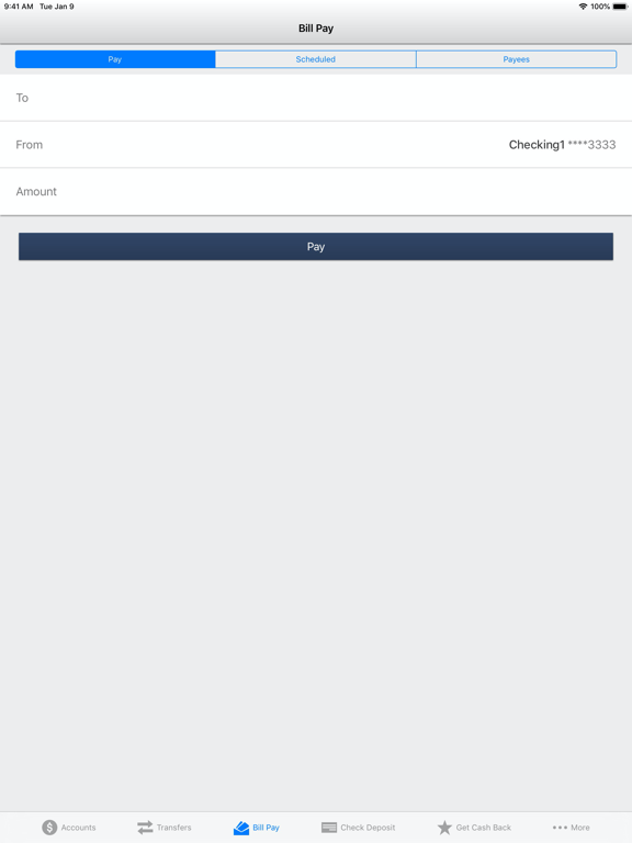 5Star Bank Mobile Banking iPad screenshot 5 - Finance app
