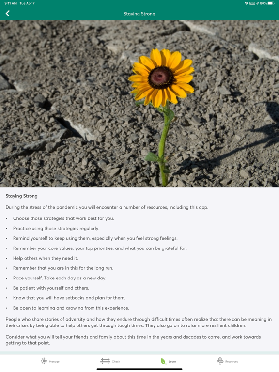 COVID Coach iPad screenshot 6 - Health & Fitness app