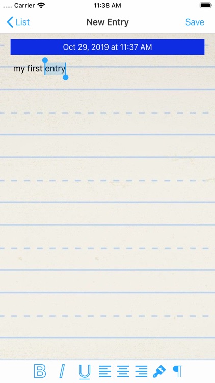 Pocket journal of my life