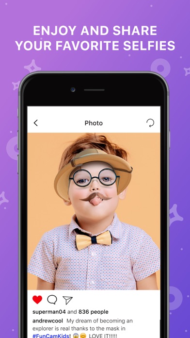 FunCam Kids: AR Selfie Filtersのおすすめ画像3