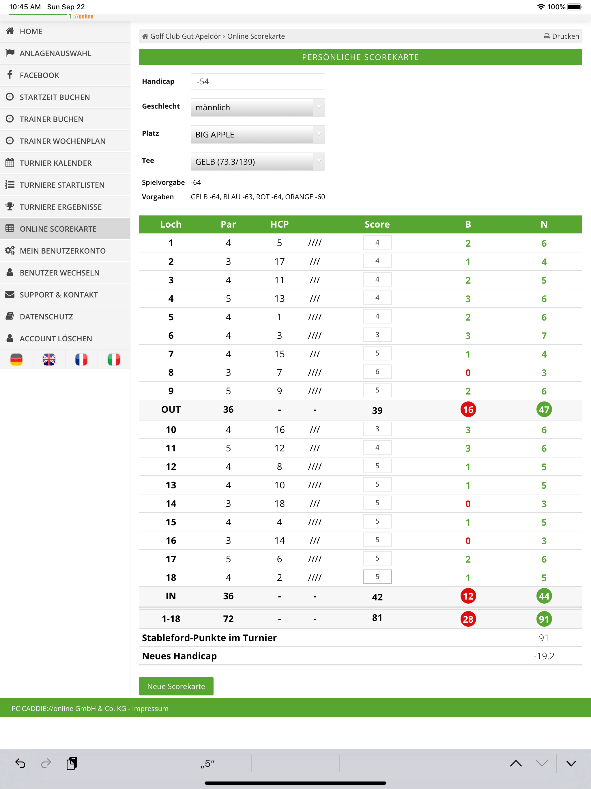 PC CADDIE Golf Club App screenshot 10