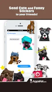 pit bull dogs emoji stickers iphone screenshot 4