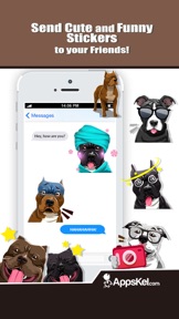Pit Bull Dogs Emoji Stickers screenshot