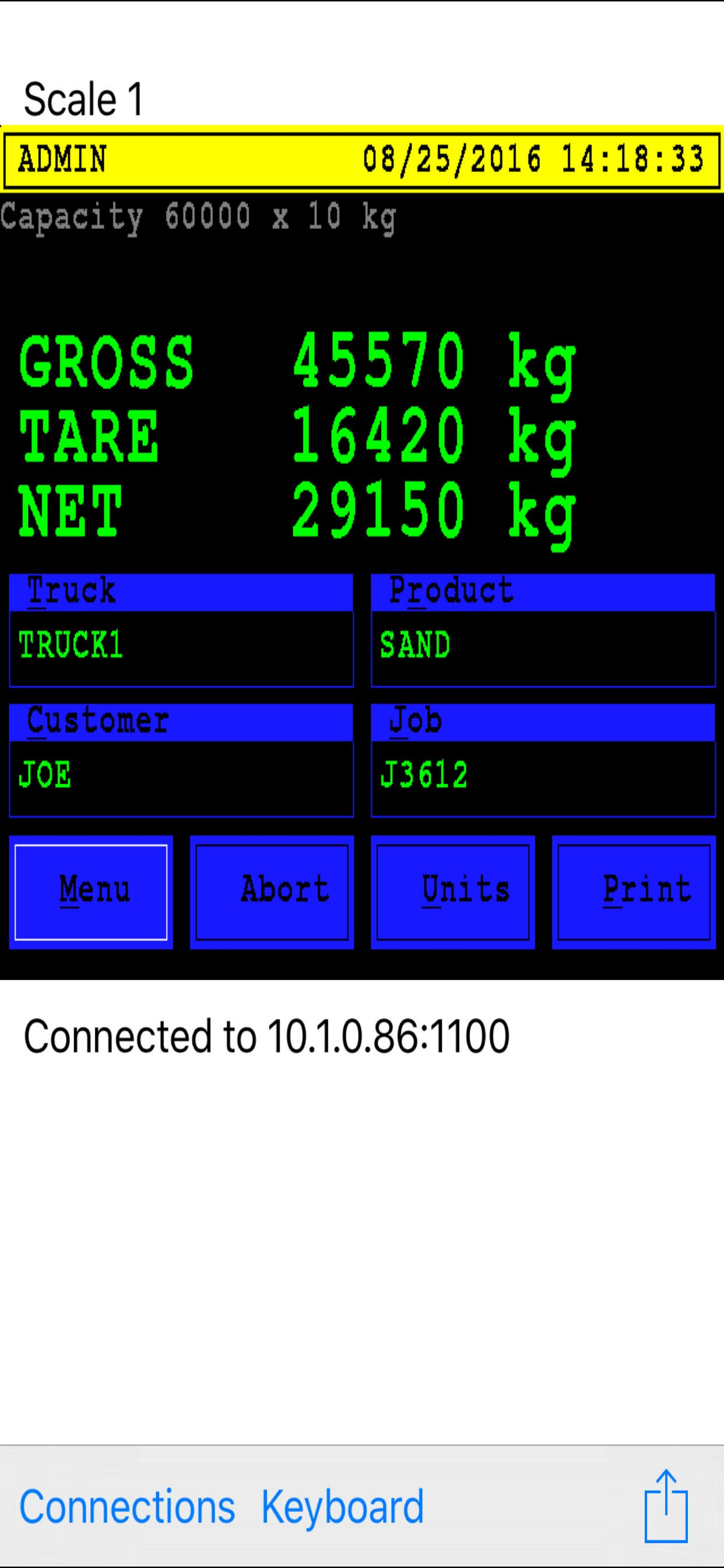 RemoteWeigh screenshot 3